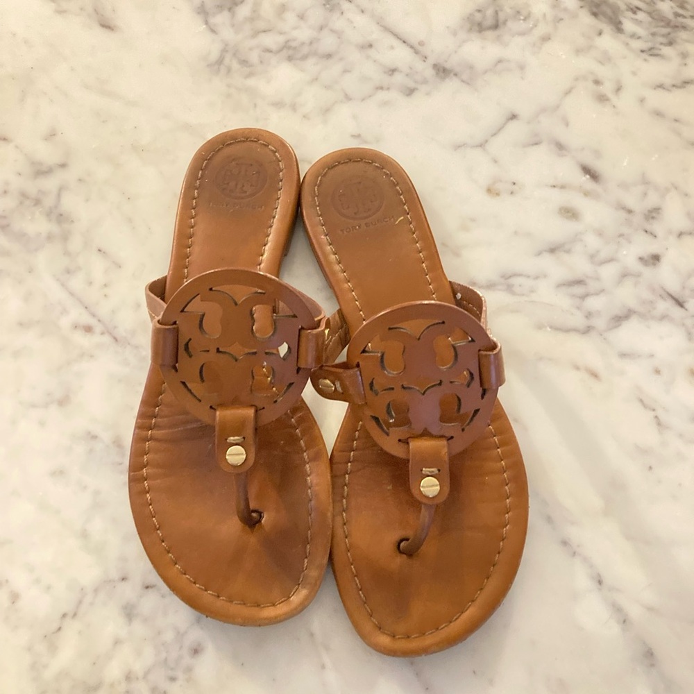 Tory Burch Tan Leather Sandals